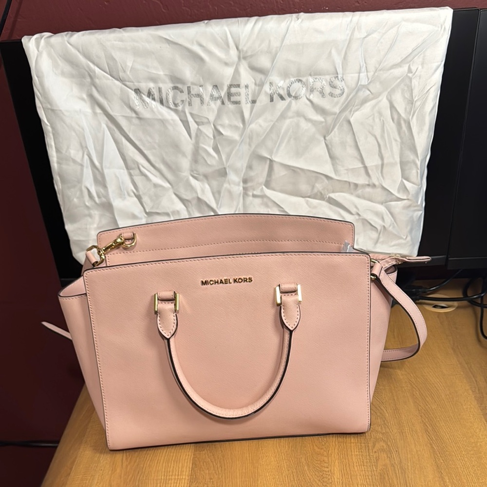 Michael Kors Pink Satchel Bag with Classic Design
